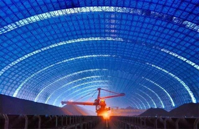 江都亿优钢构工程师为您解析原料场封闭技术的特点和类型